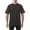 Black, variant on Men's Heavyweight Cotton Short Sleeve Crew Neck T-Shirt
