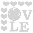 thumbnail image 4 of Reloj de pared, superficie de espejo, pared sin marco, reloj sin marco, decoración de pared fiel a su promesa, 4 of 14