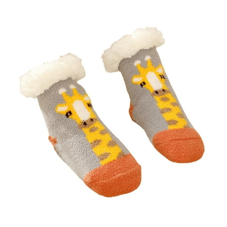 

IMSHIE Baby Fuzzy Socks Warm Thick Velvet Toddler Baby Floor Socks