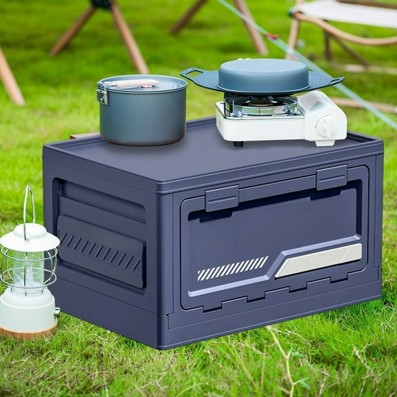 CQCYD under $5 Collapsible Storage Bins with Lids, Stackable Utility Crates, Large Folding Containers for Organizing Tools, Snacks, Books, Food, Drinks, Camping & Transport