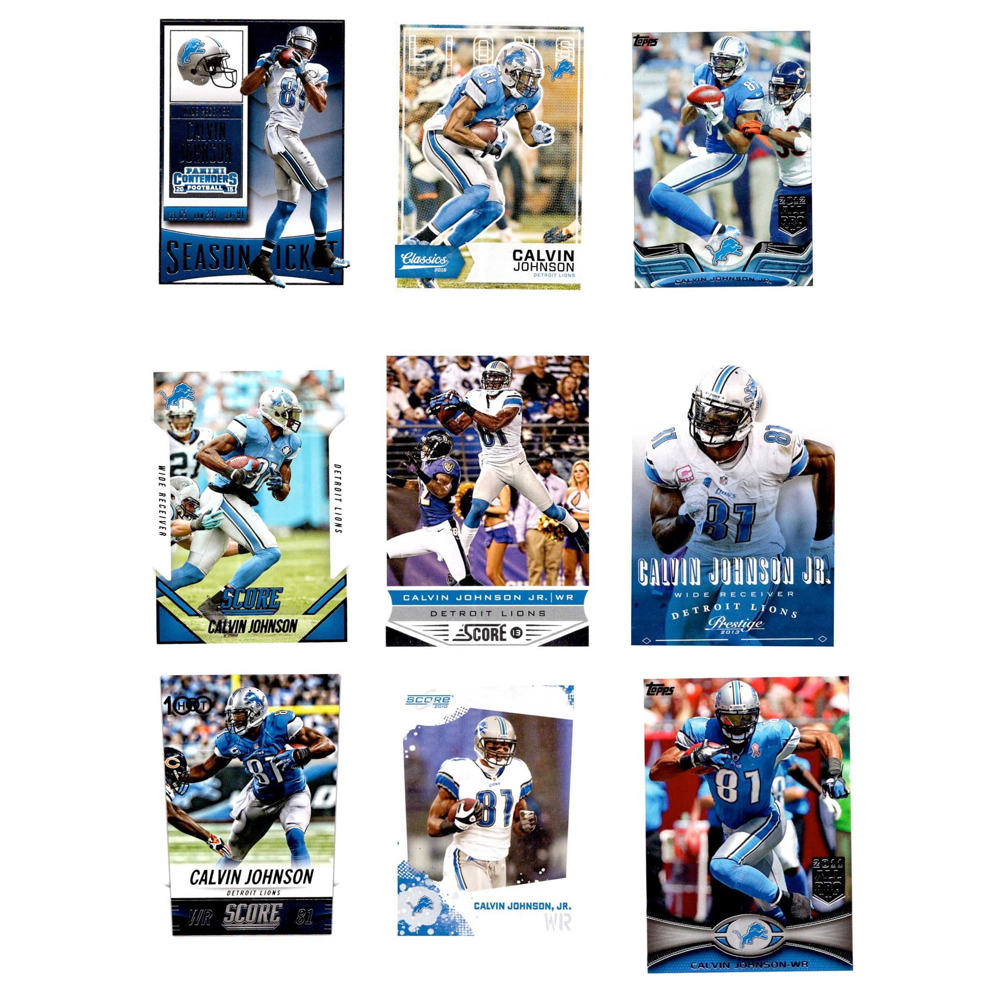 Calvin Johnson Detroit Lions Trading Cards Set - Walmart.com