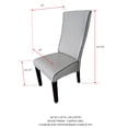 thumbnail image 4 of Eugene Parsons Dining Chairs, Gray Faux Leather, (Set of 2), 4 of 7
