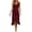 Wine, variant on YuXingFu Wedding Guest Dresses for Women Short Maxi V-Neck Plus Size Womens Dress Sleeveless Wrap Long Casual Summer White S