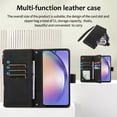thumbnail image 2 of Allytech Samsung Galaxy S25 Wallet Case, Luxury PU Leather Stand Magnetic Clasp Cover with Wristlet & Shoulder Strap & Card Slots, Zipper Pocket Shockproof Anti-Fall Protective Case, Black, 2 of 9