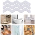 thumbnail image 1 of Tiras adhesivas antideslizantes, pegatinas antideslizantes, pegatinas antideslizantes tipo S para baño, para suelo de baño, piscina, escaleras con raspador (4 juegos (96 piezas) ZefeiWu 8390611556624, 1 of 1