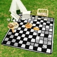 thumbnail image 6 of Colored Grid Geometry Outdoor Picnic Blanket, Foldable Waterproof Beach Mat, Portable Beach Blanket for Beach Camping, Hiking, Family Concerts, 6 of 7