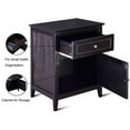thumbnail image 4 of Costway Table de Chevet avec Tiroir Table d'Appoint Bout de Canapé Armoire de Rangement Espresso, 4 of 10