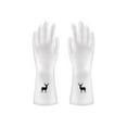 thumbnail image 2 of Guantes de Goma Impermeables, Estilo Látex, Puño Largo, Guantes de Limpieza Doméstica con 31 cm de Largo para Lavar Platos, Lavandería, Jardinería, 2 of 6