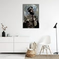 thumbnail image 4 of HFDF Kg Wall Art - Black Artwork Queen Crown Decor - African American Abstract Art -less 16x20inch Framed, 4 of 5
