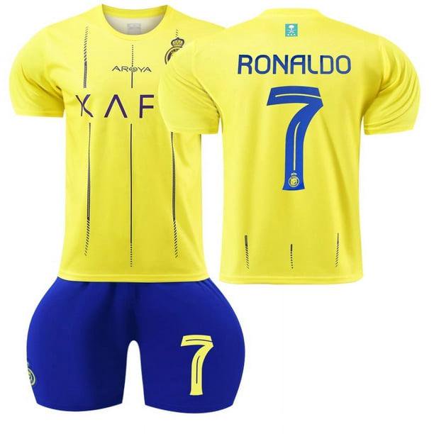 Camiseta de fútbol unisex 2023/24 Al Nasr Football Club Home Ronaldo 7# Camiseta deportiva de fútbol: #2XL