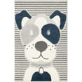 thumbnail image 2 of Unique Loom Whimsy Kids Collection Area Rug - Doggo (4' 1" x 6' 1" Rectangle Blue and Gray/Ivory), 2 of 9