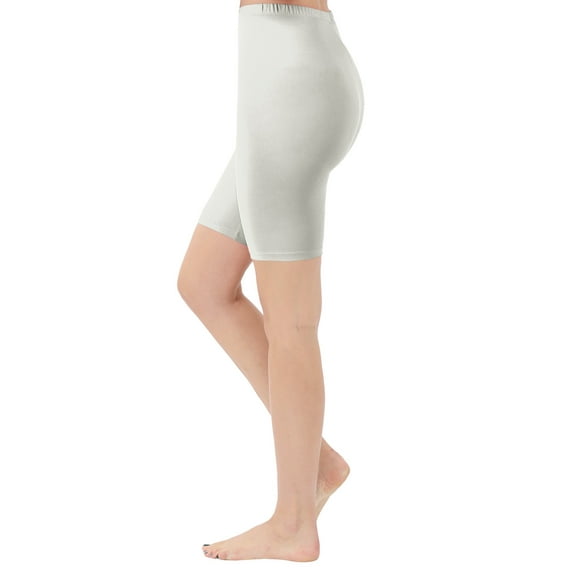 ClothingAve. Womens Simple Biker Shorts Ultra Soft Moisture-Wicking and Stretch Fabric | Athleisure Leggings Nude X-Large