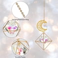 thumbnail image 2 of Atrapasueños de cristal para colgar en la ventana, fabricante de arcoíris con marco geométrico, regalo para decoración del hogar, corazón, 2 of 5