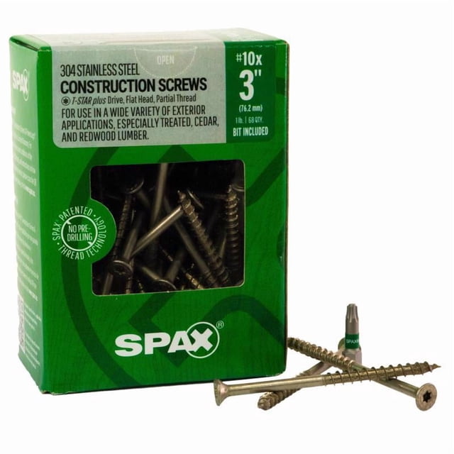 Tornillos de construcción SPAX Multimaterial N° 10 x 7,62 cm