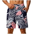 thumbnail image 2 of SOOMLON Mens Board Shorts Swim Trunks Quick Dry 9" Inseam Swim Shorts Print Beach Shorts with Pockets Hawaiian Shorts, 2 of 6