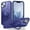 Darkblue, variant on ELEHOLD Magnetic Matte Case for iPhone 15 with Ring Holder Stand Cover, Compatible with MagSafe Work with Magnetic Car Mount Hybrid Shockproof Slim Case for 6.1" iPhone 15,Blue