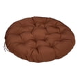 thumbnail image 3 of Cojín de asiento colgante tipo cesta, cojín para hamaca, redondo, cómodo y grueso, para patio, tapete para interior, jardín y camping. Marrón 40cm, 3 of 8