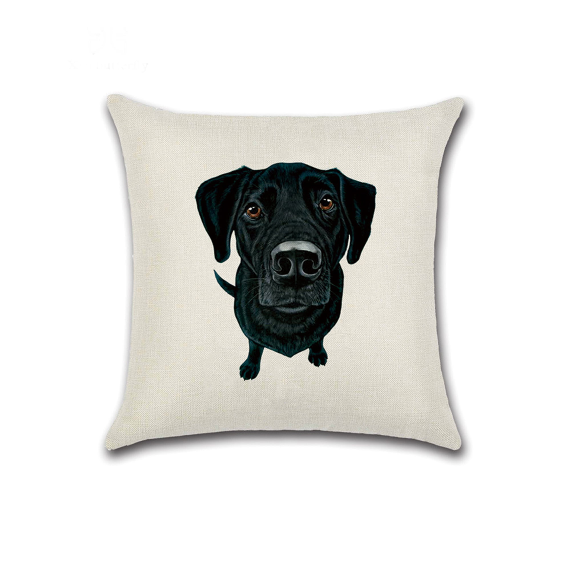 New FS Home Collections Black Lab Pillow Cover 12x12 
