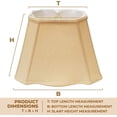 thumbnail image 4 of Royal Designs, Inc. Hardback Empire Chandelier Basic Shade CS-992-6EG, Eggshell, 3 x 6 x 4.5, 4 of 5
