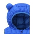 thumbnail image 6 of WIBACKER Baby Boys Girls Winter Coats with Pockets Toddler Light Puffer Down Jacket Infant Kids Bear Hoods Padded Outwear, 6 of 7