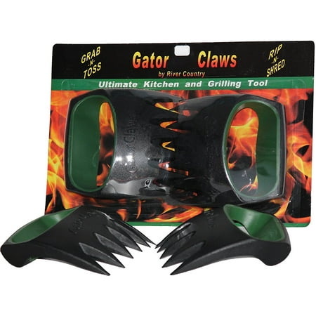 Gators Claws Meat Handler Shredder, Salad Pasta Hold Toss and Serve Forks Tongs with Soft Non-Slip GripSure grip, non slip, Ergonomically.., By gator (Best Way To Cook Alligator Meat)