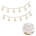 thumbnail image 2 of 2 uds macramé tapiz colgante de pared flecos guirnalda Banner tejido de algodón decoración de pared para decoración de casa Bohemia, decoración de habitación de niños Adepaton 2034810, 2 of 9