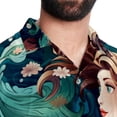 thumbnail image 5 of Mermaid Men's Short Sleeve Poplin Shirt with Spread Collar Tops, Casual Printed Button Down, Summer Beach Shirt for Men - Unisex, Stylish Men's Shirts, 5 of 6