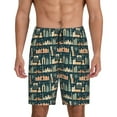 thumbnail image 2 of Picia UAE Travel1 1 Pajama Shorts for Men, Men's Pajama Bottoms, Sleepwear,Short Pajama Pants-Medium, 2 of 9