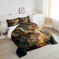 thumbnail image 3 of YST Ancient Rome Comforter Set European Mythology Bedding Twin Size 3D Sculpture Pattern Bedding Comforter Sets Retro Style Soft Breathable Bedroom Decor with 2 Pillowcases, 3 of 5