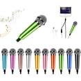 thumbnail image 1 of HAHDAXIA Mini Microphone,Portable Vocal Tiny Microphone, Asmr Microphone,Phone Microphone, Mini Karaoke Microphone for Voice Recording Chatting and Singing On iPhone,Android,Laptop Notebook（, 1 of 7