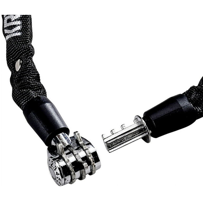 Kryptonite Keeper 411 Chain Lock with Combination 4mm x 110cm Black Cover
