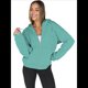 thumbnail image 2 of Sudaderas con Capucha y Cremallera para Mujer, Sudaderas Extragrandes, Conjuntos de Moda Escolar para Otoño, Chaquetas Informales, Ropa de Invierno Verde L, 2 of 9