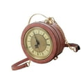 thumbnail image 3 of freneci Clock Purse Crossbody Bag Handbag Gift for Mom Girlfriend Women Shoulder Bag Pink, 3 of 8