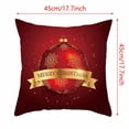 thumbnail image 3 of Under $5 EGNMCR Christmas Pillow Covers 18x18 for Xmas Decorations Snowflakes Plaid Check Christmas Tree Snow Winter Pillow Cases Winter Holiday Throw Pillows Decor for Couch, 3 of 3