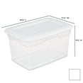 thumbnail image 4 of Sterilite 20 Qt. Storage Box Plastic, White, Set of 6, 4 of 7