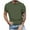 Army Green, variant on Mens Shirts Casual, Solid Color Versatile Short Sleeved Top For Men Loose And Comfortable Basic Style Short Sleeved Round Neck Top/shirt S, Brown