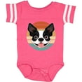 thumbnail image 3 of Inktastic Boston Terrier Dog Retro Sunset Boys or Girls Baby Bodysuit, 3 of 5