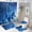 Blue Dream Catcher, variant on 4Pcs Starry Sky Dream Catcher Shower Curtain Set with Toilet Lid Cover Non-Slip Rugs for Bathroom, Galaxy Star Feather Fantasy Shower Curtain Bathroom Sets with Hooks, 72x72 Inch