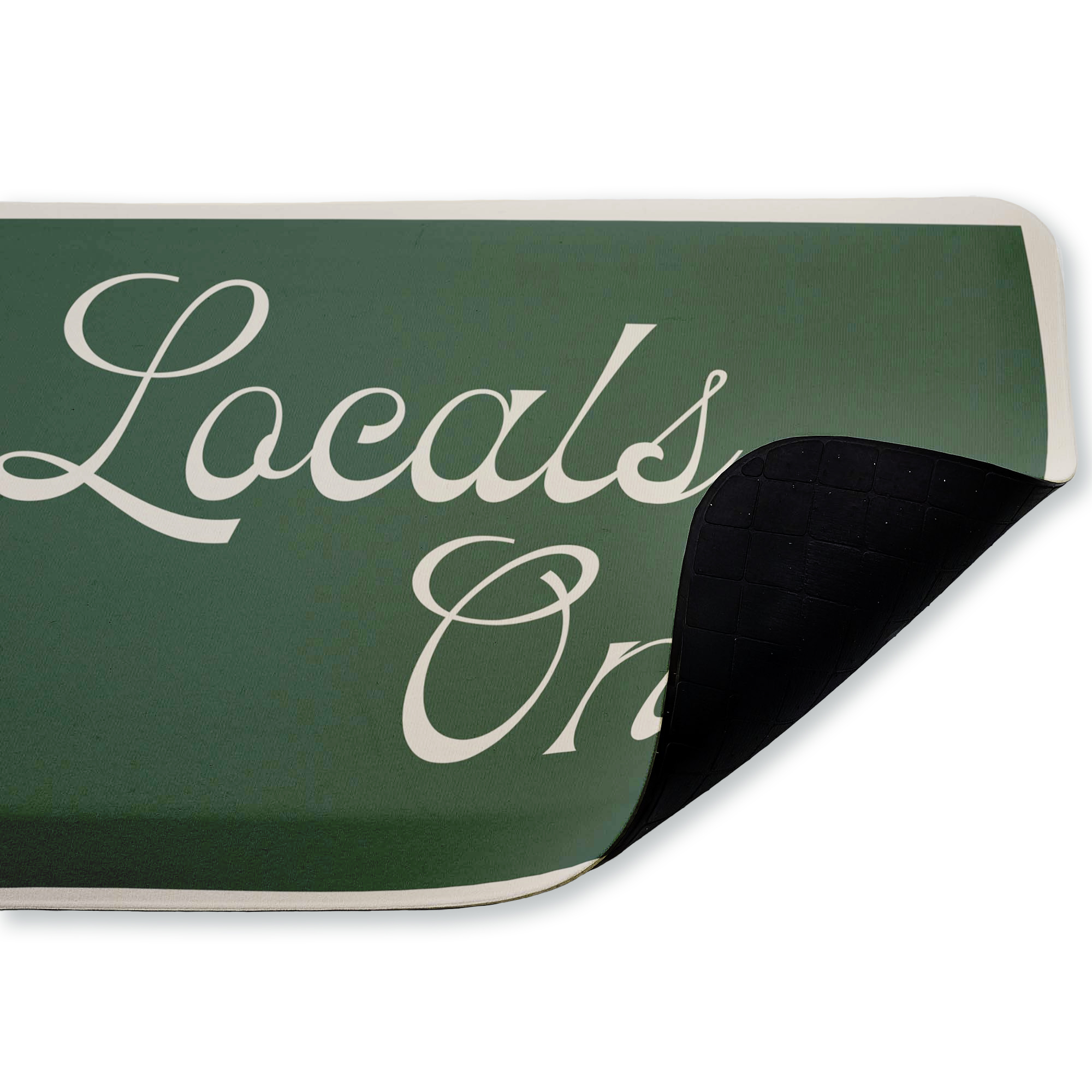 Stupell Industries Locals Only Typography Printed Anti-Fatigue Floor Mat, design by Lil' Rue