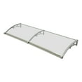 thumbnail image 3 of Front Door Arch Rainshed, Awning Window Door Awning Canopy 78.7x23.6in Entry Door Overhang Aluminum Alloy Awning Outdoor Window Awning Door Canopy, Window Awning Exterior,Sun UV, Rain Snow Protection, 3 of 10