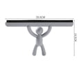 thumbnail image 2 of Raspador de vidrio suave creativo, cepillo de ventana, raspador de limpieza para limpieza de ventanas de coche, utensilios para el baño y la cocina, gris, 2 of 5