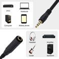 thumbnail image 4 of 1/4" to 1/8" Adapter,6.35mm Stereo Jack to 3.5mm TRRS Male Audio Cable Connector Adapter for Amplifiers, Guitars, Pianos, Home Theater Equipment Etc., 4 of 7