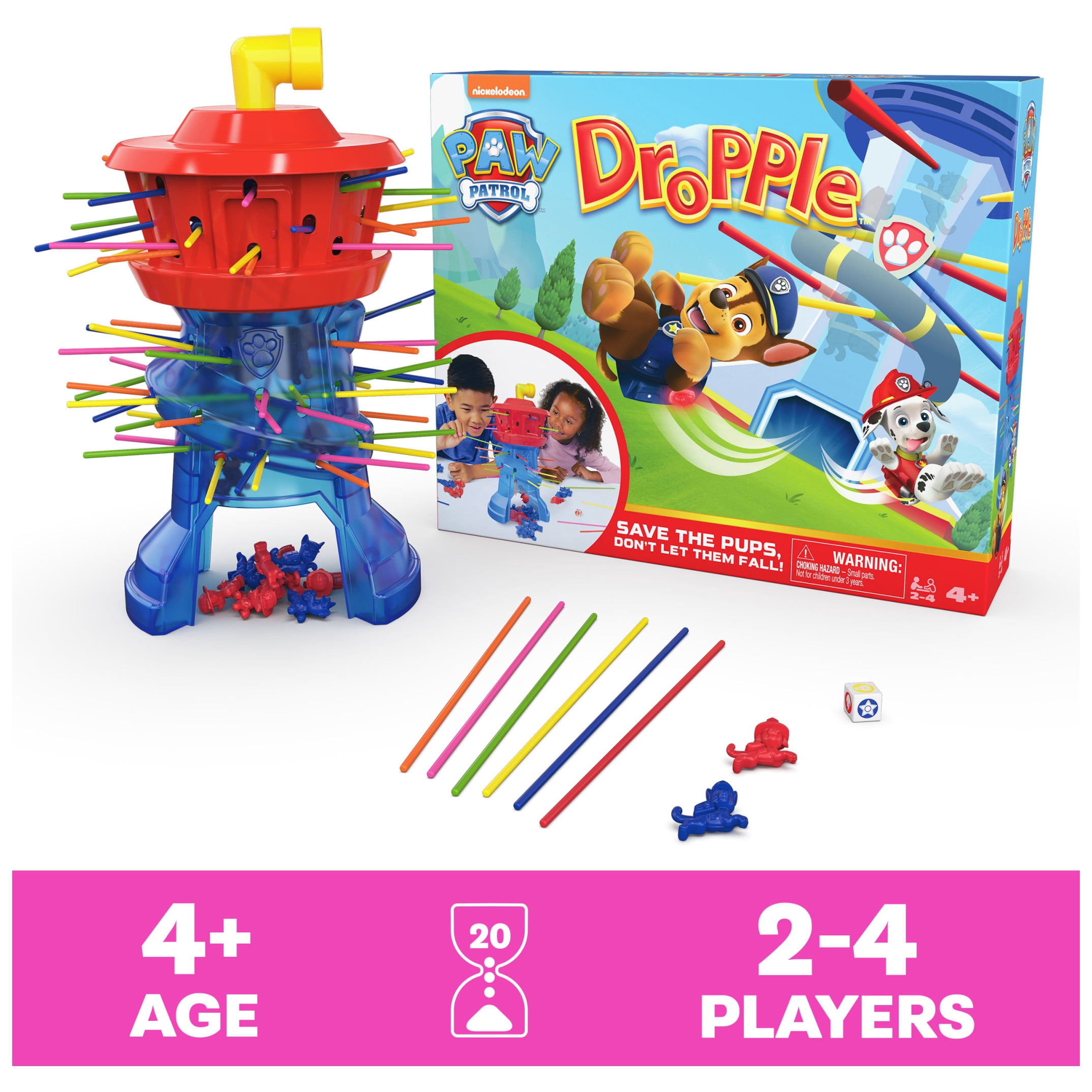 Spin Master Games, PAW Patrol Dropple, PAW Patrol Game, Ages 4+