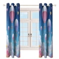 thumbnail image 4 of Colorful Hot Air Balloons in Sky 2pcs Blackout Curtains For Living Room Bedroom Grommet Top Window Set for Left And Right Biparting Open, 4 of 6
