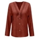 thumbnail image 5 of Camisas de Cuello de la Tripulación de Manga Corta para las Mujeres Lino Color Sólido V-Cuello Botón-Abajo Blusa, Manga Larga Top Casual para la Primavera Y el Verano, 5 of 5