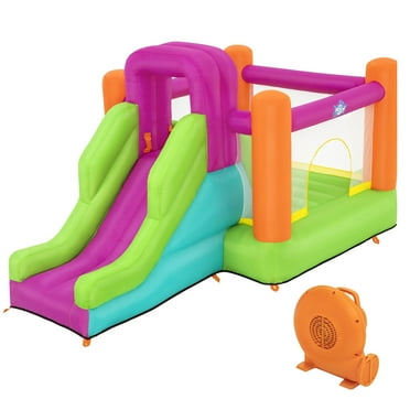 H2OGO!® Slide Flyer Kids Outdoor Inflatable Mega Bouncer 6’, Ages 3 