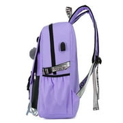 Women Girls School Bag Waterproof Teenage Backpack with Anti Theft Lock USB Port College Bookbags Student Laptop