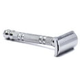 thumbnail image 3 of Parker Safety Razor 24C Three-Piece Open Comb Double Edge Safety Razor & 5 Parker Premium Blades, 3 of 5