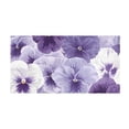 thumbnail image 3 of Bath Mat Soft Plush Non-Slip Absorbent Bathroom Rugs 39"x20" Beautiful Pansy Flowers, 3 of 8