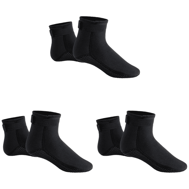 Calcetines Neopreno 3 Mm Traje Calzado Botas Buceo Térmicas para Hombres Mujeres (L)